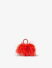 Load image into Gallery viewer, Red Feathers Satin Mini Liza