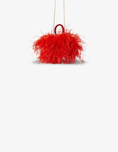 Load image into Gallery viewer, Red Feathers Satin Mini Liza
