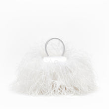 Load image into Gallery viewer, White Feathers Satin Mini Liza