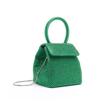 Load image into Gallery viewer, Emerald Strass Satin Mini Liza