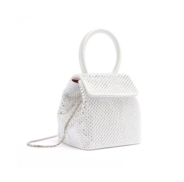 Load image into Gallery viewer, White Strass Satin Mini Liza