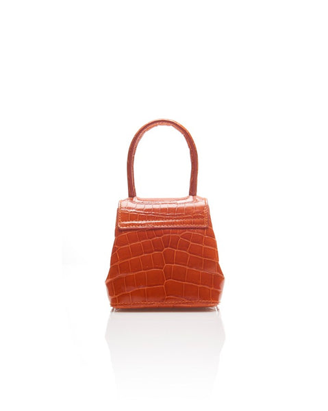 Load image into Gallery viewer, Orange Crocodile Mini Liza