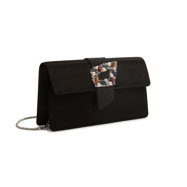 Load image into Gallery viewer, Black Tutti Frutti Clutch