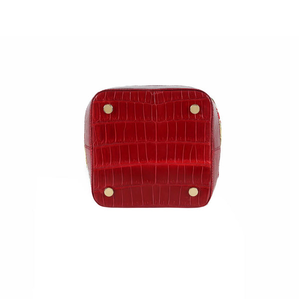 Load image into Gallery viewer, Liza Small in Red with Gold and Silver Threads