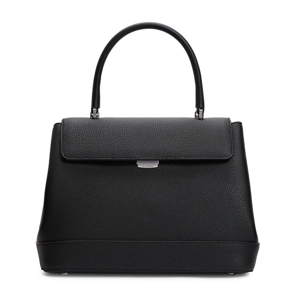 Load image into Gallery viewer, Black Grained Leather Large Liza Bag