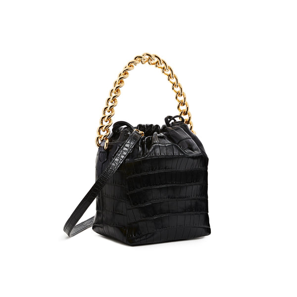 Cargar imagen en el visor de la galería, Sophia Bag In Black Alligator