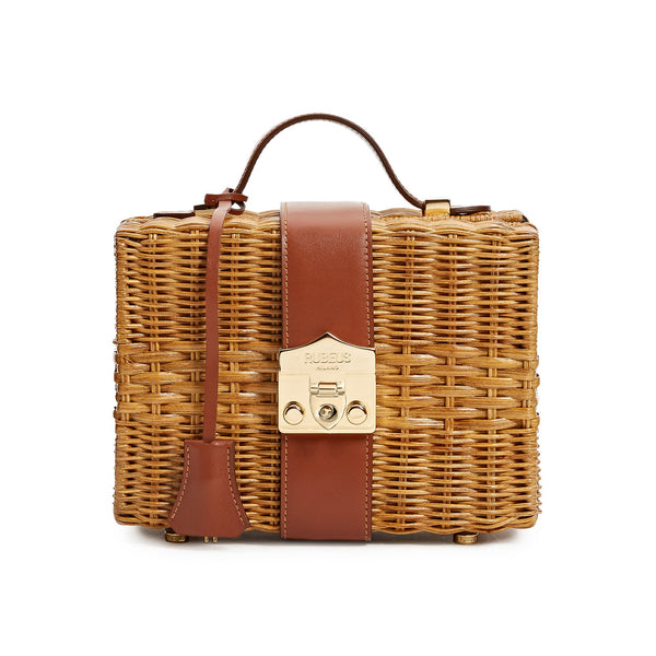 Load image into Gallery viewer, Siena Calfskin Flash Straw Bag
