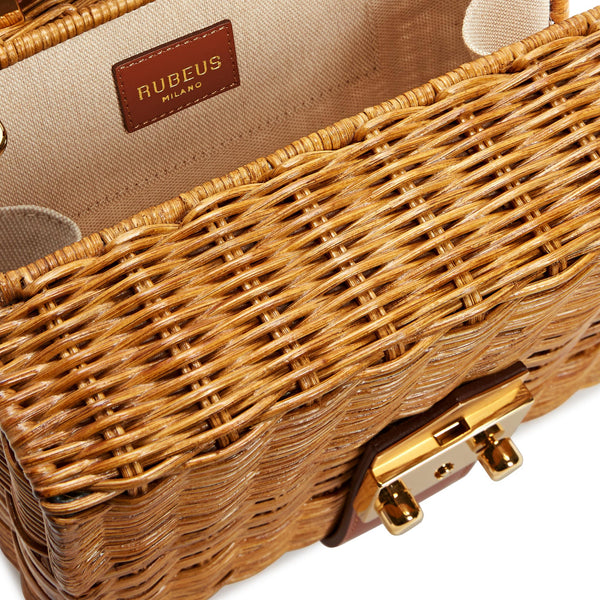 Load image into Gallery viewer, Siena Calfskin Flash Straw Bag
