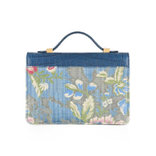 Load image into Gallery viewer, Small Flash Natale Bag in Light Blue Lampas