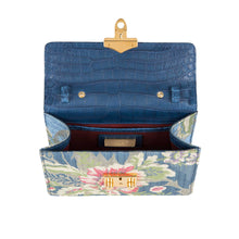 Load image into Gallery viewer, Small Flash Natale Bag in Light Blue Lampas