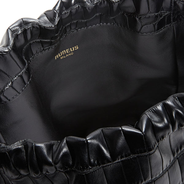 Cargar imagen en el visor de la galería, Sophia Bag In Black Alligator