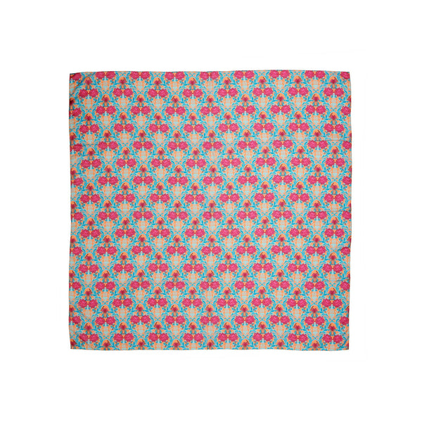 Load image into Gallery viewer, Venetian Peonies Orange Scarf