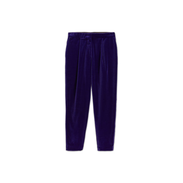 Load image into Gallery viewer, Violet Velvet Trousers
