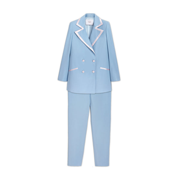 Load image into Gallery viewer, Baby Blue Smoking Trousers
