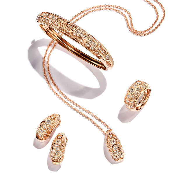 Load image into Gallery viewer, Rose Gold Duomo Ring Pave