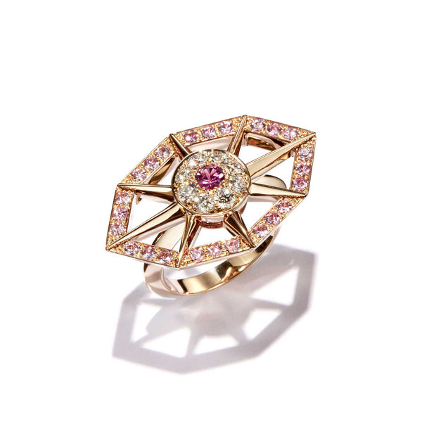 Load image into Gallery viewer, Fortune Pink Sapphire Ring