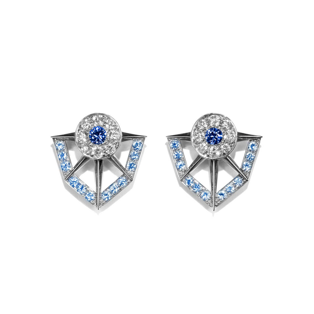 Fortune Blue Sapphires Earrings