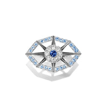 Load image into Gallery viewer, Fortune Blue Sapphires Ring
