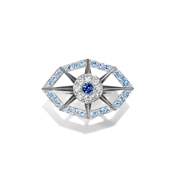 Load image into Gallery viewer, Fortune Blue Sapphires Ring