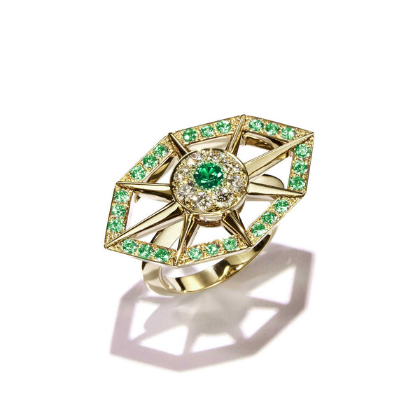 Load image into Gallery viewer, Fortune Emerald Ring