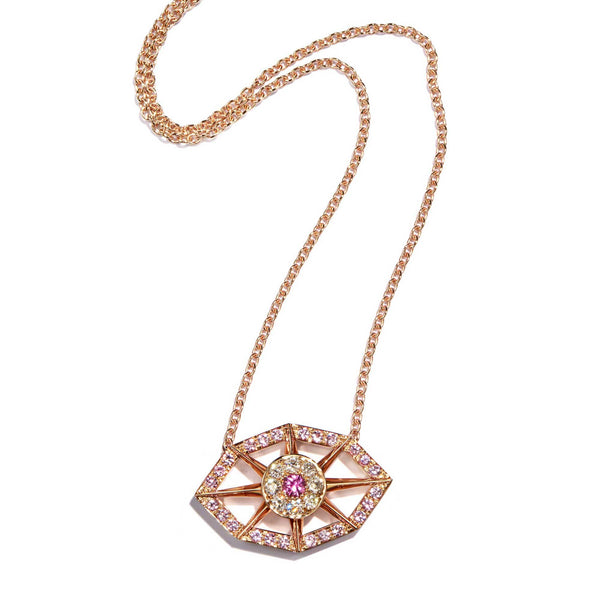 Load image into Gallery viewer, Fortune Pink Sapphire Pendant