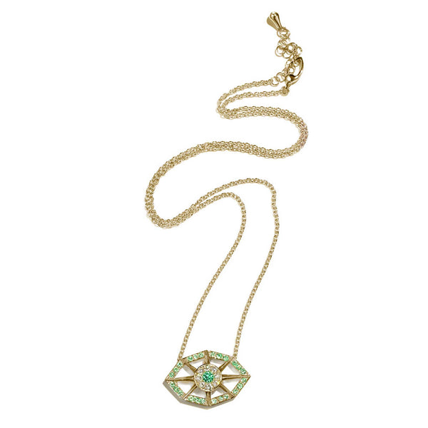 Load image into Gallery viewer, Fortune Emerald Pendant
