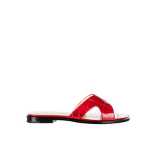 Load image into Gallery viewer, Red Crocodile Butterfly Sandals