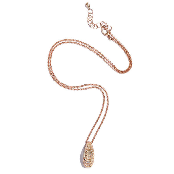 Load image into Gallery viewer, Rose Gold Duomo Pendant Full Pave