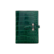 Load image into Gallery viewer, Emerald Crocodile Womens Wallet