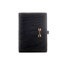 Load image into Gallery viewer, Black Crocodile Womens Wallet