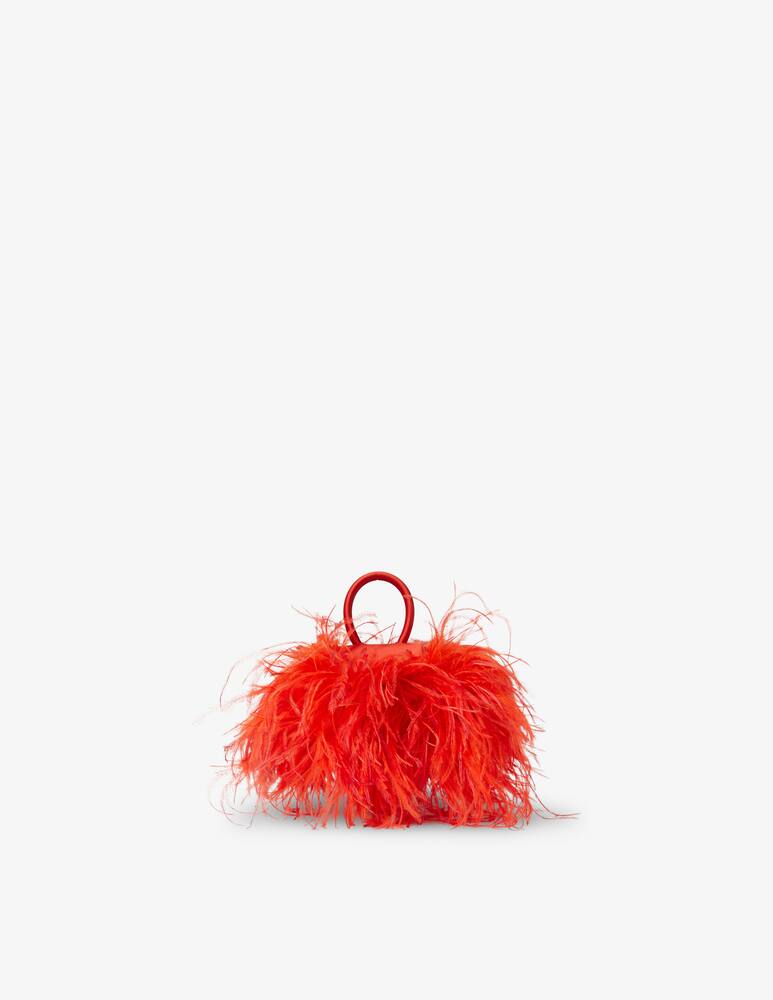 Red Feathers Satin Mini Liza
