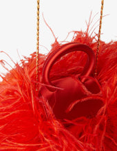 Load image into Gallery viewer, Red Feathers Satin Mini Liza
