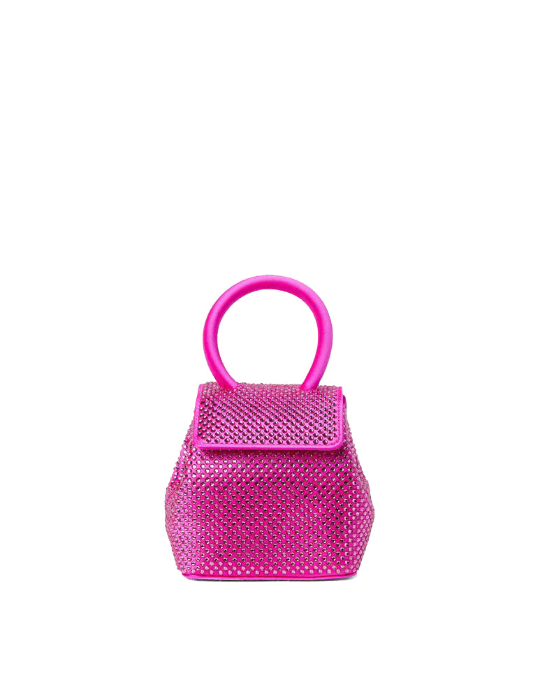 Fuchsia Strass Satin Mini Liza