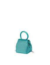Load image into Gallery viewer, Turquoise Strass Satin Mini Liza
