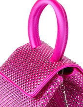 Load image into Gallery viewer, Fuchsia Strass Satin Mini Liza
