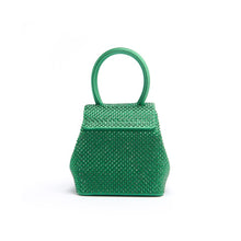 Load image into Gallery viewer, Emerald Strass Satin Mini Liza
