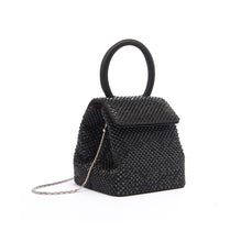Load image into Gallery viewer, Black Strass Satin Mini Liza
