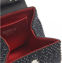 Load image into Gallery viewer, Black Strass Satin Mini Liza
