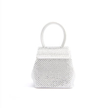 Load image into Gallery viewer, White Strass Satin Mini Liza
