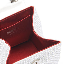 Load image into Gallery viewer, White Strass Satin Mini Liza
