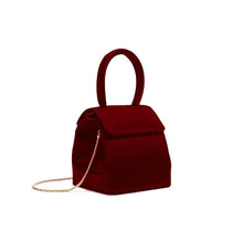 Load image into Gallery viewer, Burgundy Satin Mini Liza
