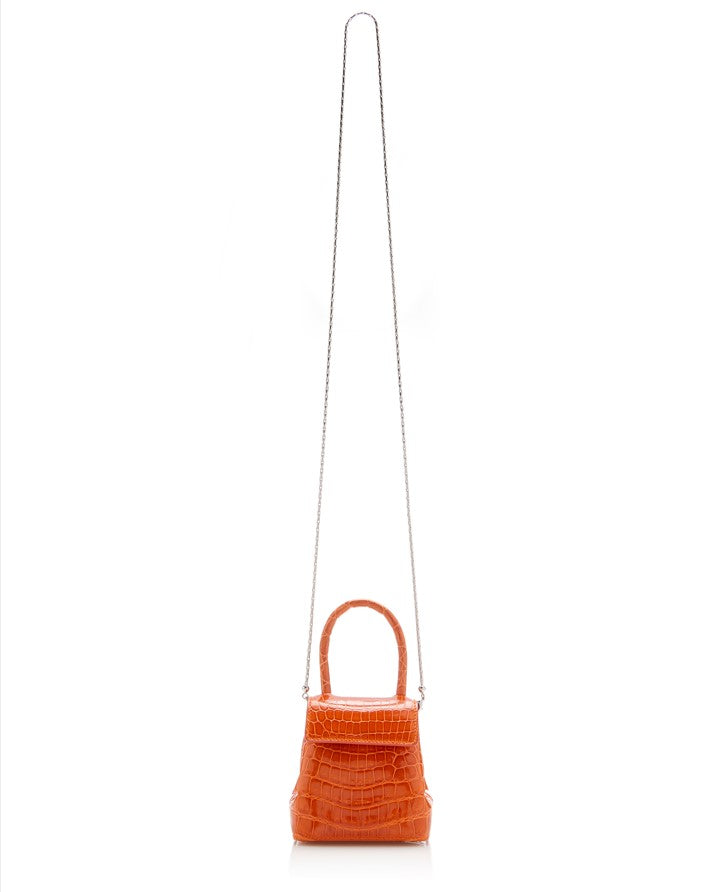 Orange Crocodile Mini Liza – Rubeus Milano