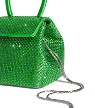 Load image into Gallery viewer, Green Strass Satin Mini Liza

