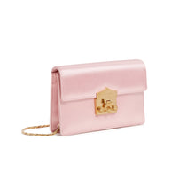 Load image into Gallery viewer, Baby Pink Satin Flash Wallet Clutch
