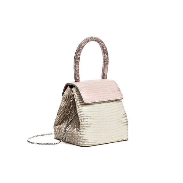 Load image into Gallery viewer, Roccia Rose Mini  Liza Top-Handle Bag
