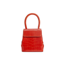Load image into Gallery viewer, Orange Mini Liza Top-Handle Bag
