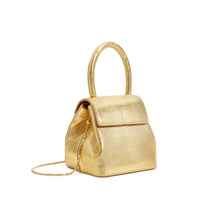 Load image into Gallery viewer, Gold Mini Liza Top-Handle Bag
