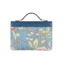 Load image into Gallery viewer, Small Flash Natale Bag in Light Blue Lampas
