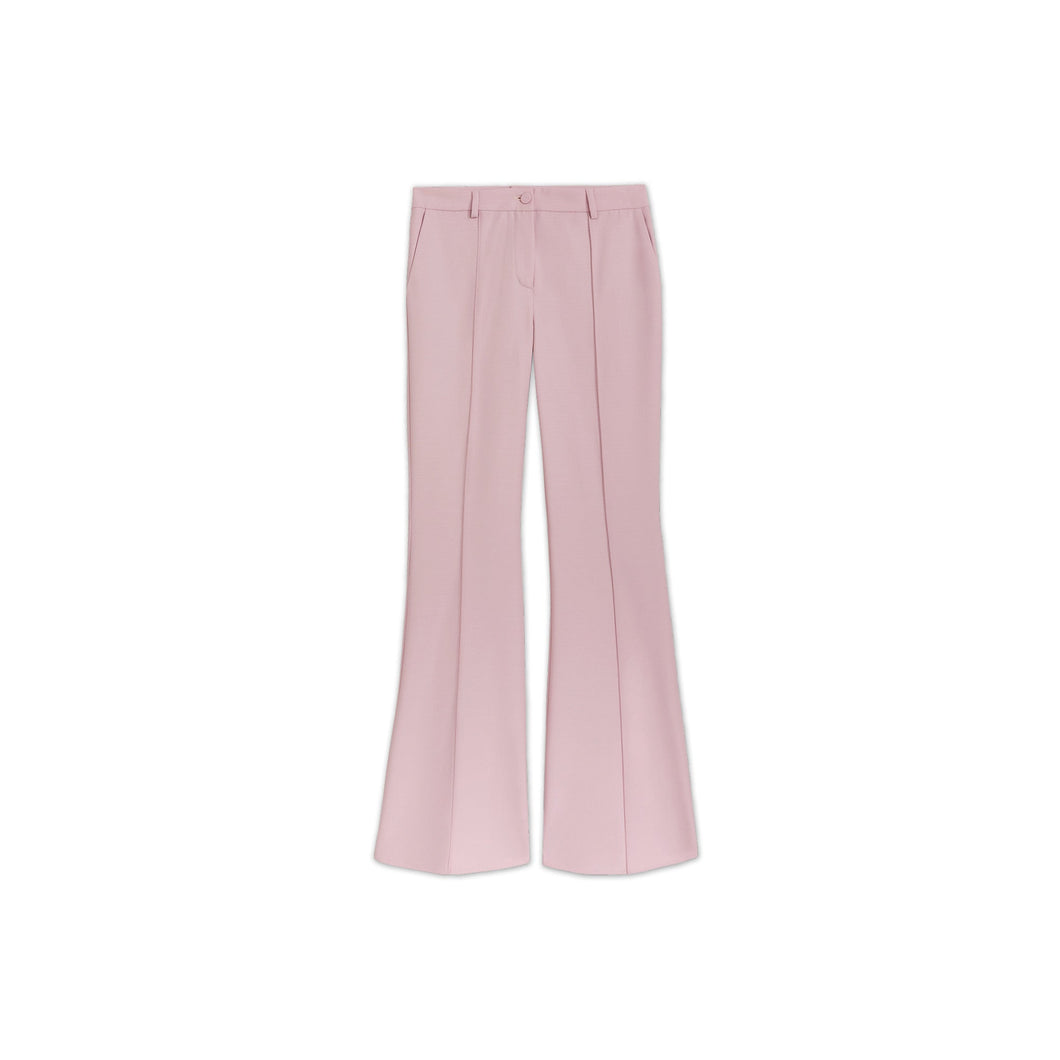 Pink Flare Smoking Trousers