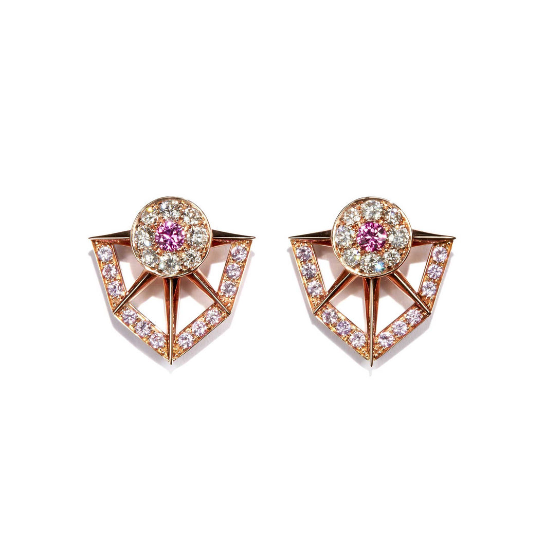 Fortune Pink Sapphire Earrings